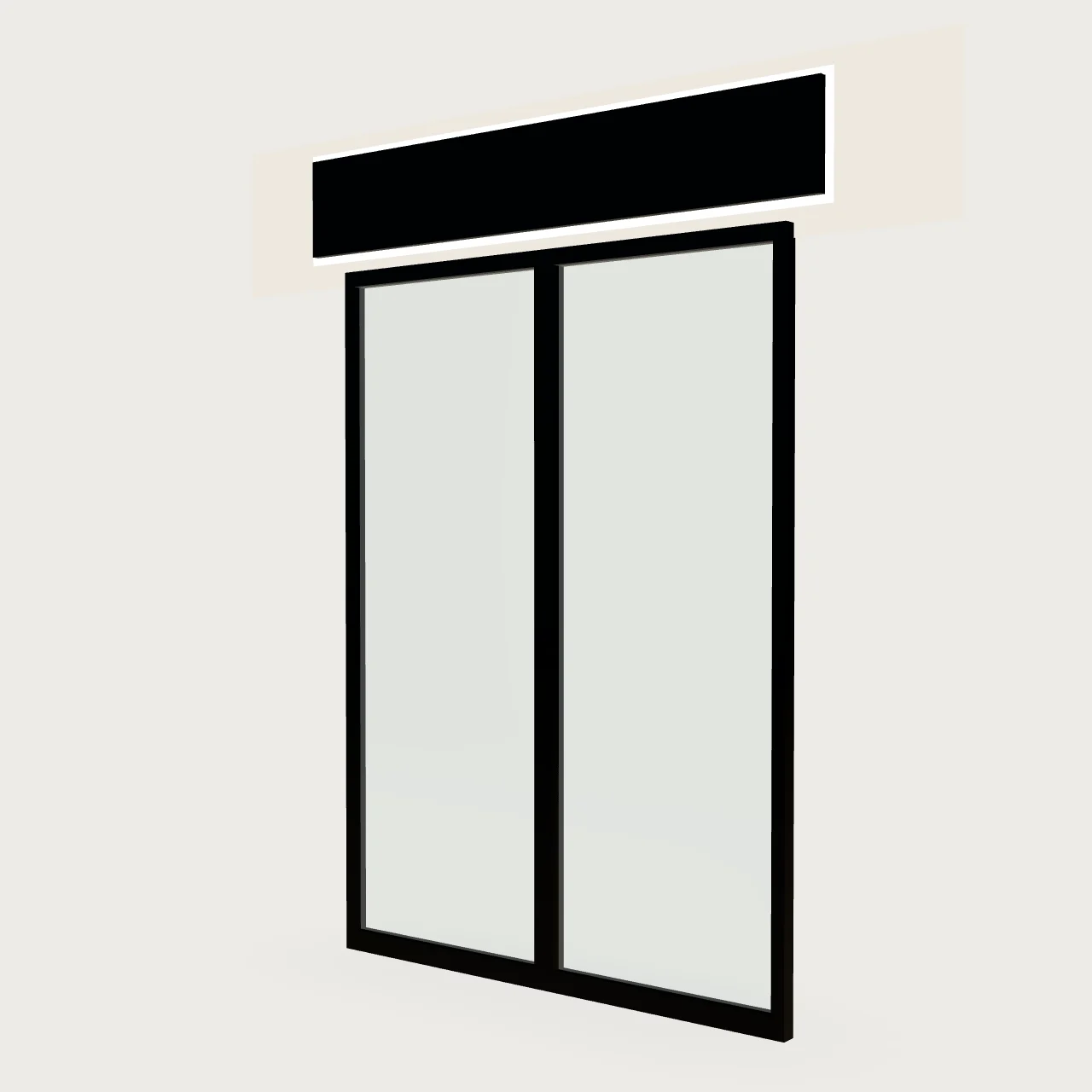 Main Glass Entrance — 3D model
