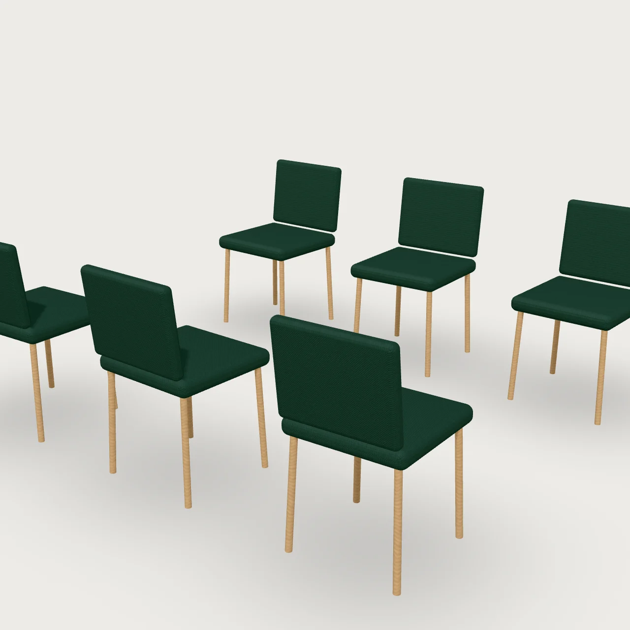 Meeting Chair Set — 3D model