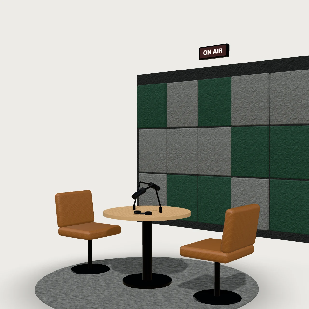 Podcast Corner — 3D model